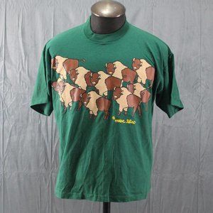 Vintage Graphic T-shirt - Marc Tetro Buffalos - Men's Medium